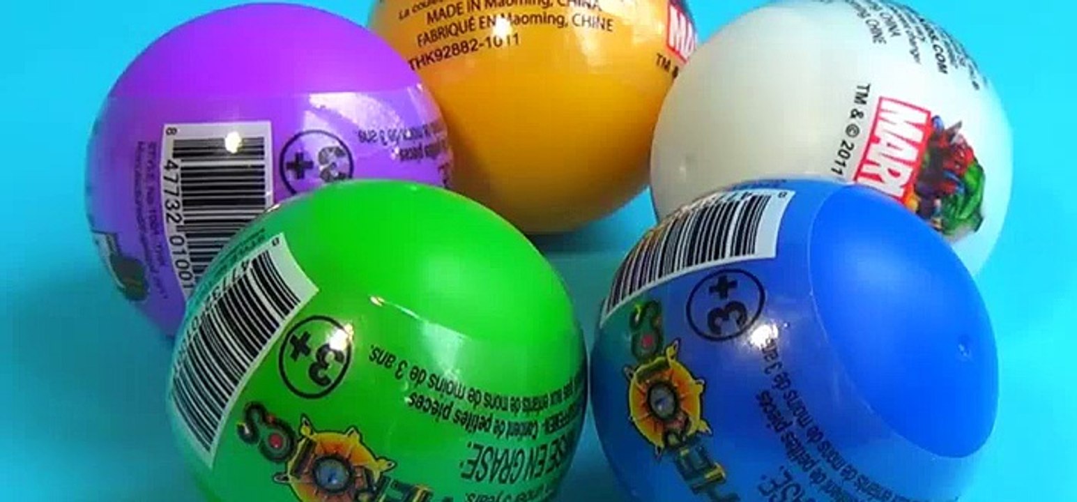 MARVEL Heroics surprise eggs! Unboxing 5 MARVEL eggs HULK SpiderMan THOR Wolverine! [Full Episode]
