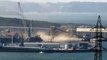 Ecologistas denuncian las enormes nubes de polvo del puerto de Avilés