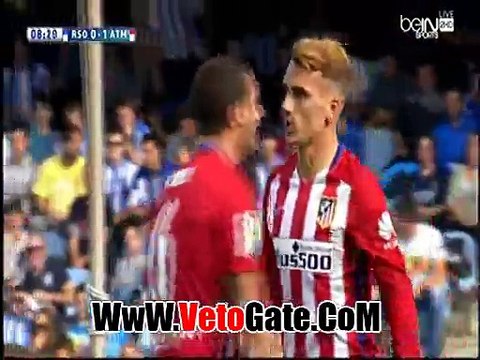 . جريزمان يتقدم بالهدف الاول اتلتيكو مدريد فى ريال سوسييداد