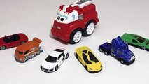 Voitures jouets   Apprendre à compter avec le camion de pompier et les petites voitures