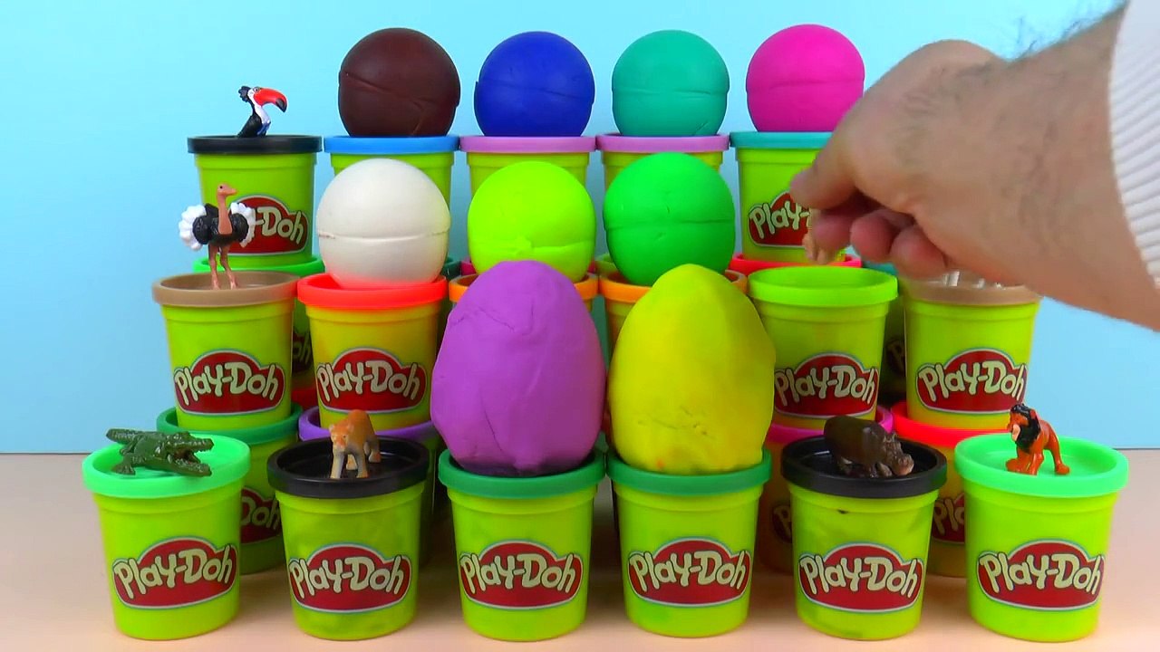 Play Doh Lion King Surprise Eggs Simba Pumba Nala and more animals Король Лев El