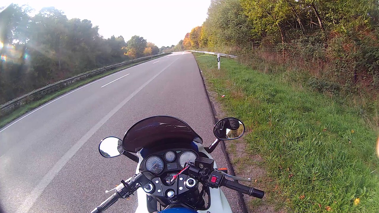 GsxF 750 sur deutsche autobahn