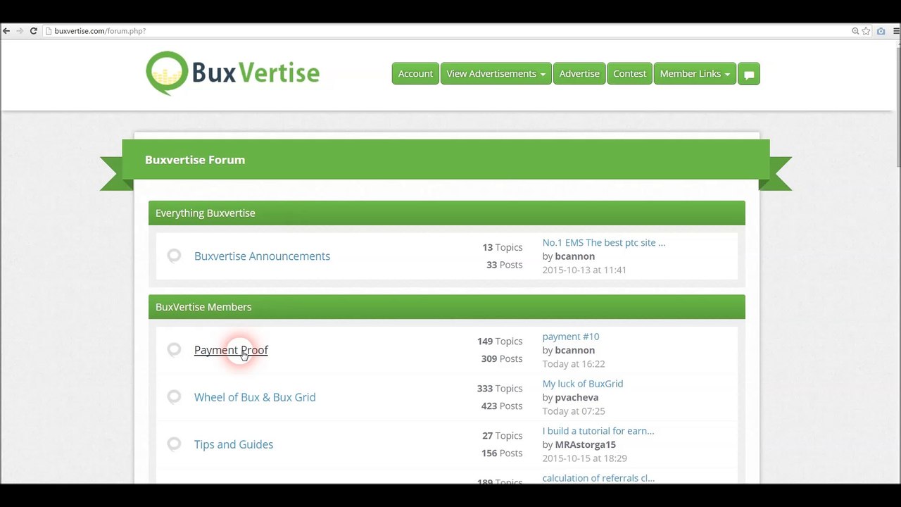 My 102nd payment received from Buxvertise