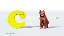 A is For Apple Nursery Rhyme- 3D Animation Alphabet ABC Phonics Songs for children