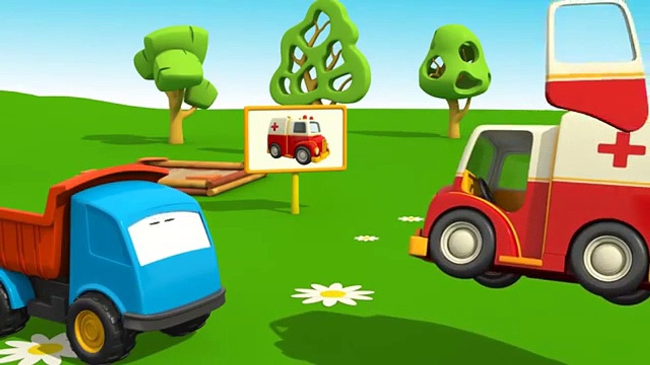 Léo le camion curieux   L'ambulance   Dessins animés en français
