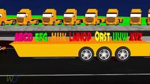 ABC Songs For Children | 3D Cartoon Alphabet Nursery Rhymes | Truck Learning ABC Phonics S