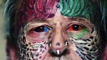 Man Who Wants To Look Like A Parrot Has Inked His EYEBALLS