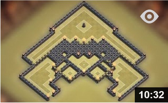 Clash of clans | Town hall 9 (TH9) Best war base 2015 [Anti 2 stars] + Replays