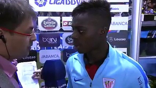 Entrevista a Iñaki Williams tras el Deportivo de la Coruña (2-2) Athletic Club