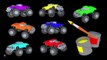 Monster trucks for children kids. Learn colors, learn to count. Educational cartoon