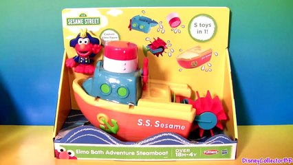 Peppa Pig Pool Party with Captain Elmo & Pirate Mater Bath Water Toys Sesame Street Nickel