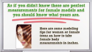 How to Take Female Modeling Measurements