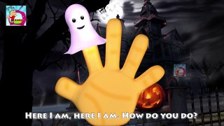Finger Family Halloween Funny Ghost Family | Halloween Finger Family Rhymes In 3D