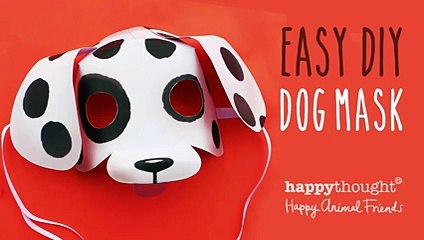 Printable dog mask template + photo tutorial!
