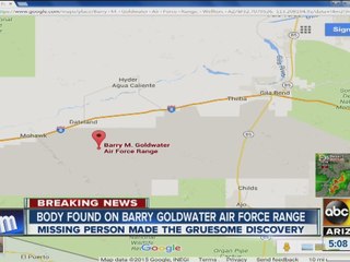 Body found on Barry Goldwater Air Force Range