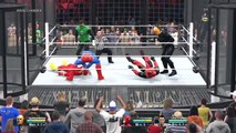 WWE 2K15 DEATHSTROKE VS DEADPOOL VS BATMAN VS SUPERMAN VS GREEN LANTERN VS FLASH JUSTICE L