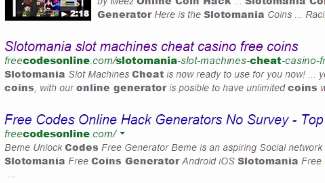 Slotomania cheats Android iOS video Dailymotion