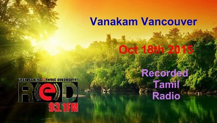 Vanakam Vancouver 2015-10-18