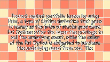 Protect Your Portfolio With Put Options