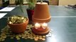 Blumentopf Kerzen Heizung selber bauen selbst basteln Teelichtofen zum nachbauen