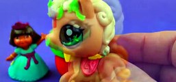 Play-Doh Surprise Eggs Little Pet Shop LPS Dora the Explorer Despicable Me Minion Toys FluffyJet [Fu