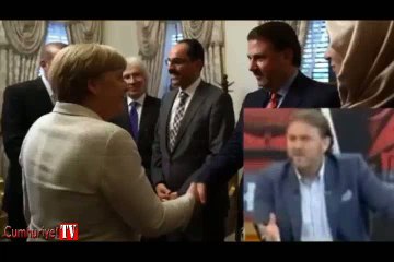 Önünde esas duruşta duran Yiğit Bulut bakın Merkel için ne demiş