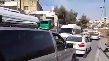 #القدس_alquds | #فيديوأزمة مرورية خانقة تشهدها بلدة ص