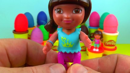 PlayDoh Surprise Eggs Dora the Explorer Figures Даша Следопыт Сюрприз �