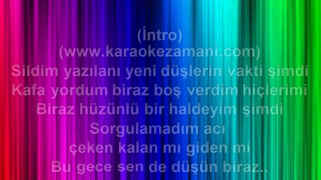 Murat Boz - Aşklarım Büyük Benden - 2011 TÜRKÇE KARAOKE