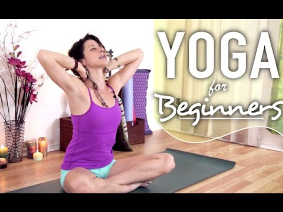 Yoga For Neck & Shoulder Pain - Beginner Stretches For Neck, Back & Shoulder Pain