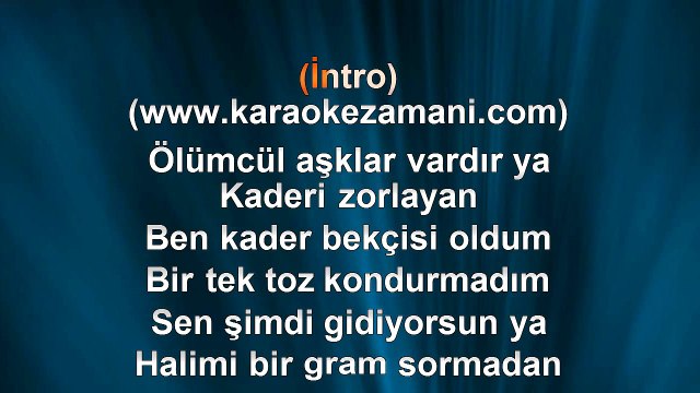 Murat Dalkılıç - Kıyamadım İkimize - 2010 TÜRKÇE KARAOKE