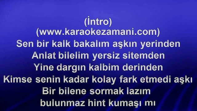 Murat Dalkılıç - Yani - 2015 TÜRKÇE KARAOKE