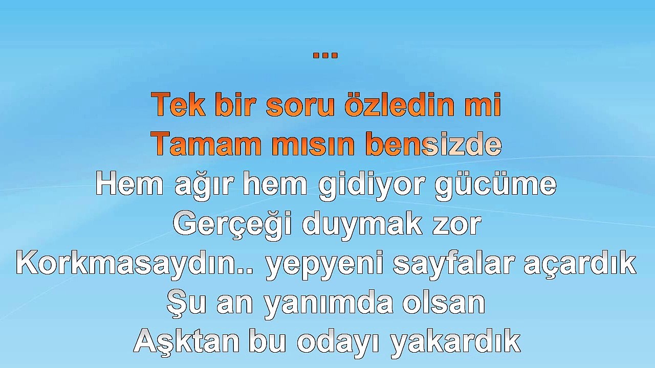 Murat Dalkılıç & Gülşen - İki Yol - (2014) TÜRKÇE KARAOKE