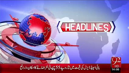 Headlines - 02:00 PM – 19 Oct 15 - 92 News HD