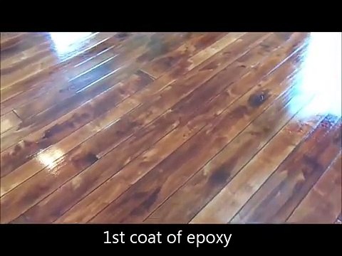Wood Concrete - How to make concrete look like wood flooring