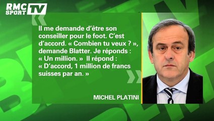 Fifa - Platini donne sa version des faits