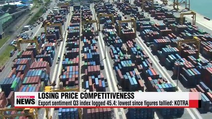 Tải video: Korean exporters' price competitiveness expected to fall