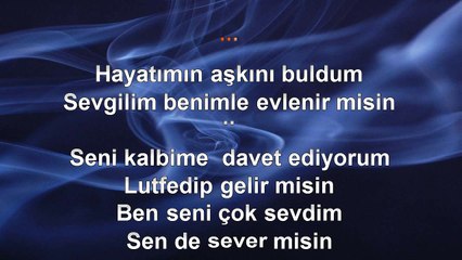 Murat Kurşun - Benimle Evlenir Misin - (2014) TÜRKÇE KARAOKE