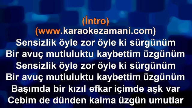 Murat Kurşun - Kızıl Efkar - (Düet İntizar) - (2014) TÜRKÇE KARAOKE