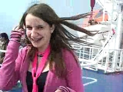 Londres 2007 - Mélu sur le bateau.