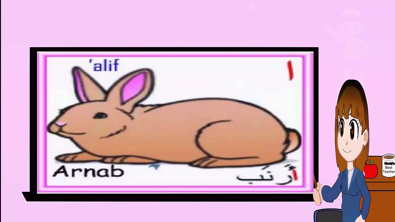 الحروف الهجائية العربية مع الأمثلة | Arabic Alphabet with Examples