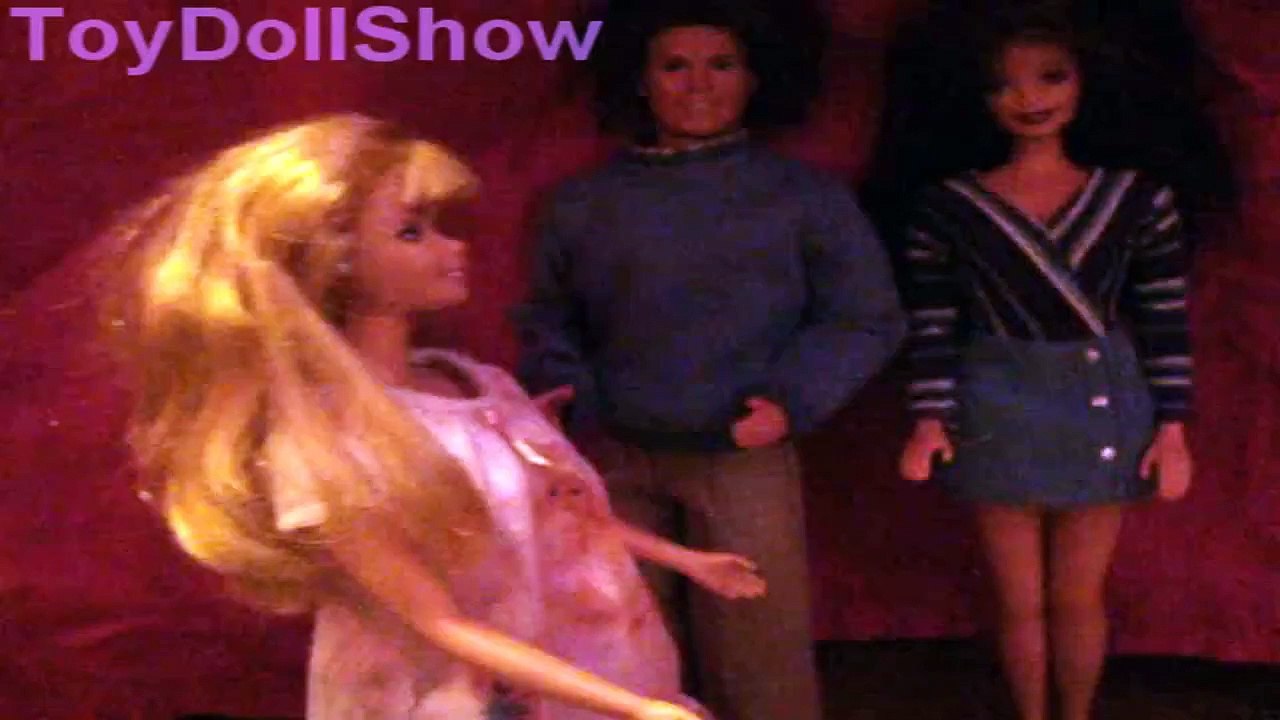 BARBIE PREGNANT DOLL KEN funny Disney Car Toys Giving Birth Barbie dolls videos kids movie