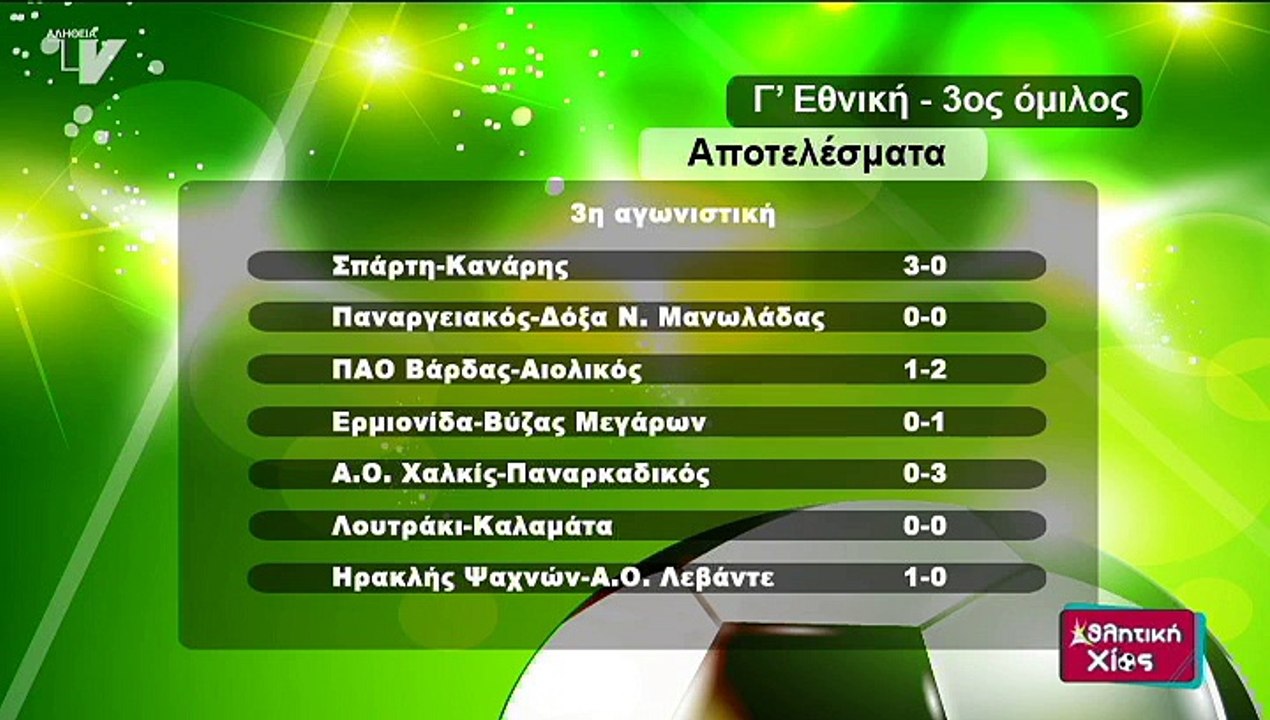 Αθλητική Χίος 121015 α μέρος