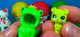 5 Play-Doh ICE CREAM surprise eggs HELLO KITTY Disney Cars SpongeBob Disney PRINCESS Party Animals [Full Episode]