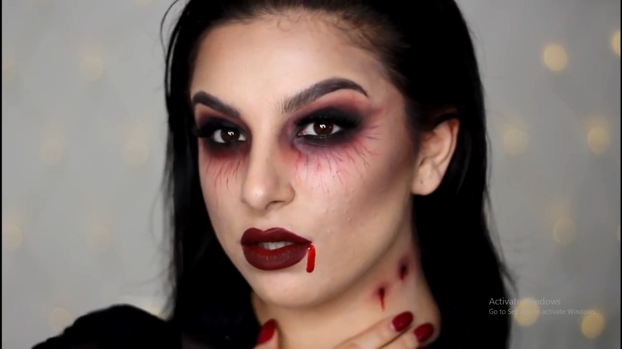 Vampire Look with Halloween Costumes - Halloween Makeup Tutorial - video  Dailymotion