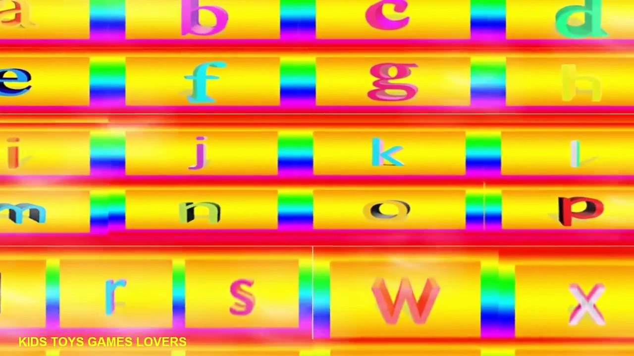 The best alphabet song | learn the small abc 3d letters 2015 | kids lovers