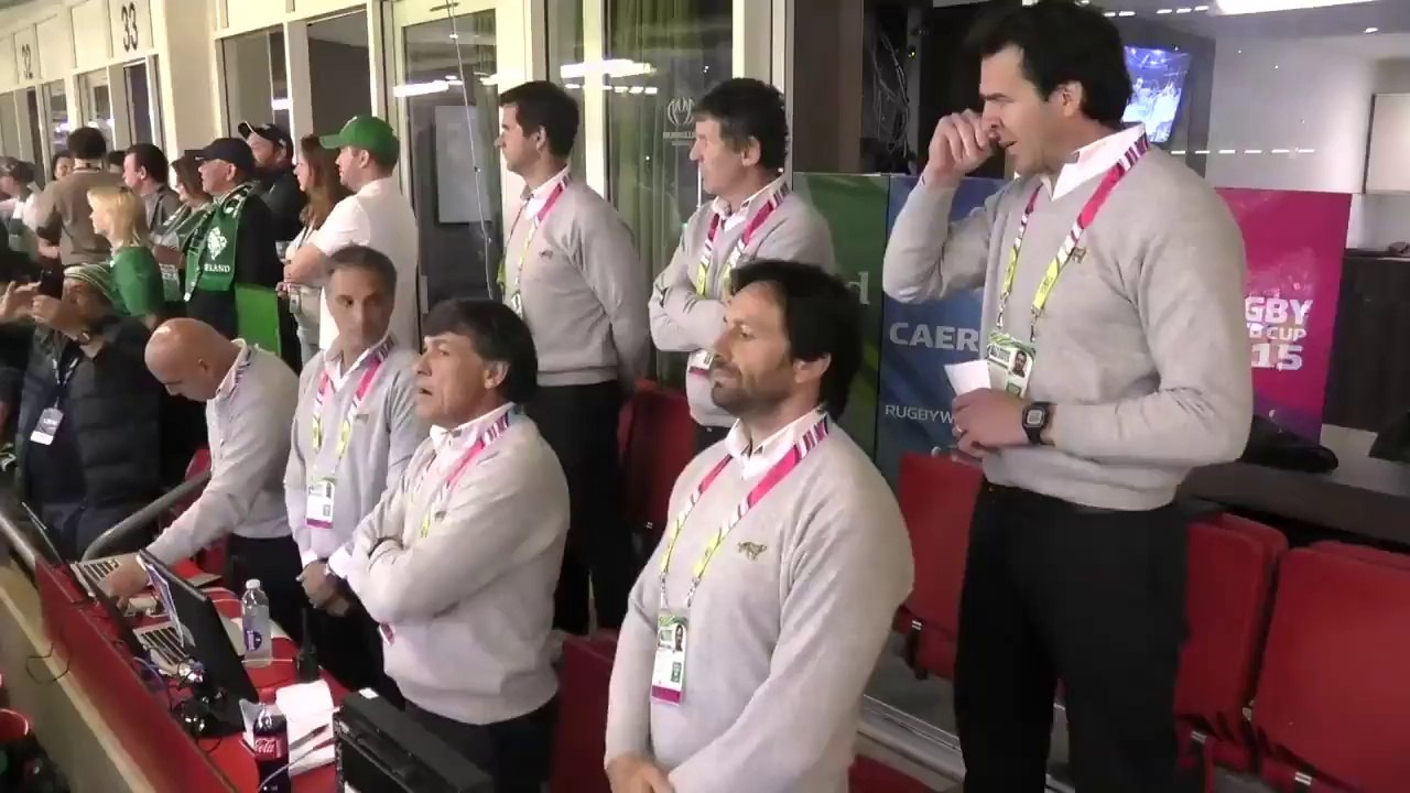 Tears as Los Pumas sing the national anthem
