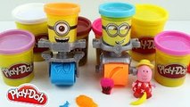 Peppa Pig Minions Play Doh Stamp and Roll Despicable Me Hasbro Playset Funny molds