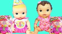 Baby Alive Dolls Get SHOPKINS Fluffy Baby - Happy Birthday Baby Alive Doll Toy Unboxing Vi