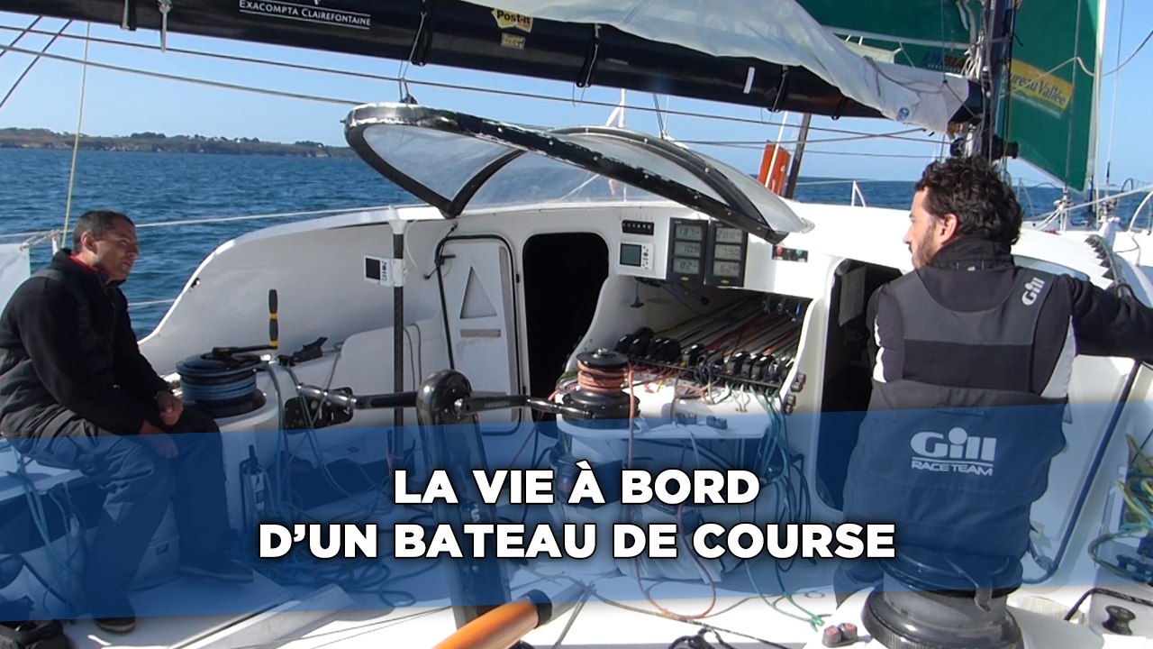La vie à bord d'un bateau de course